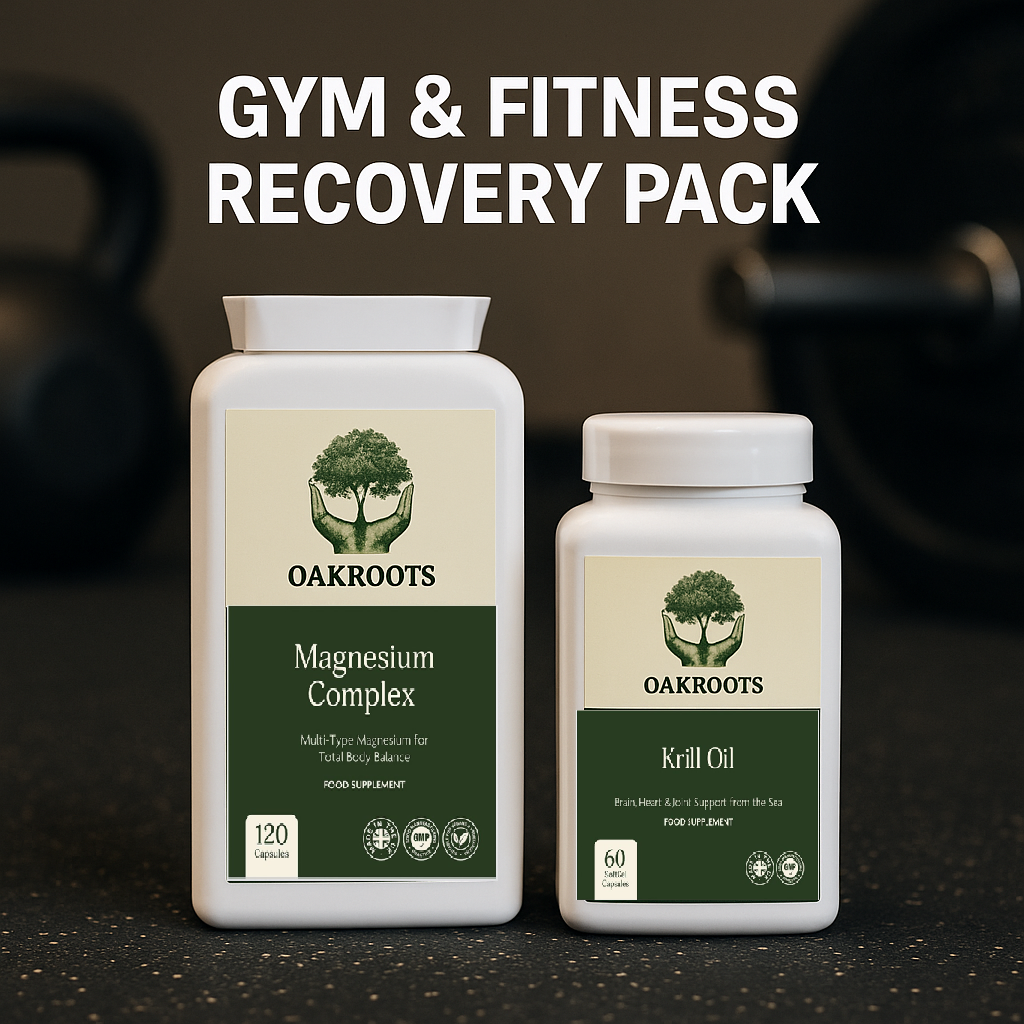 "Gym and Fitness Recovery supplement bundle for post-workout muscle support and athletic performance"