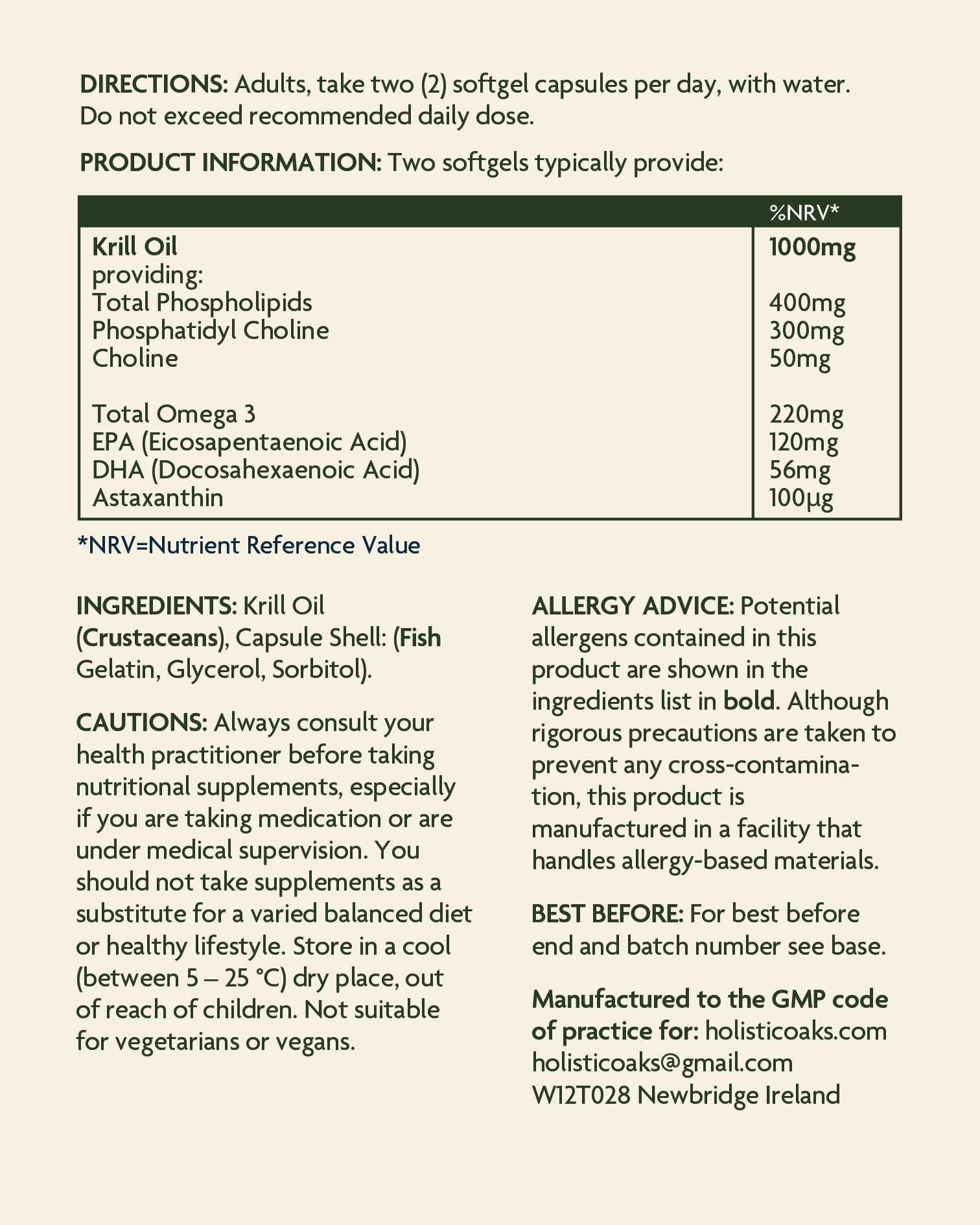 Krill Oil - 60 Capsules