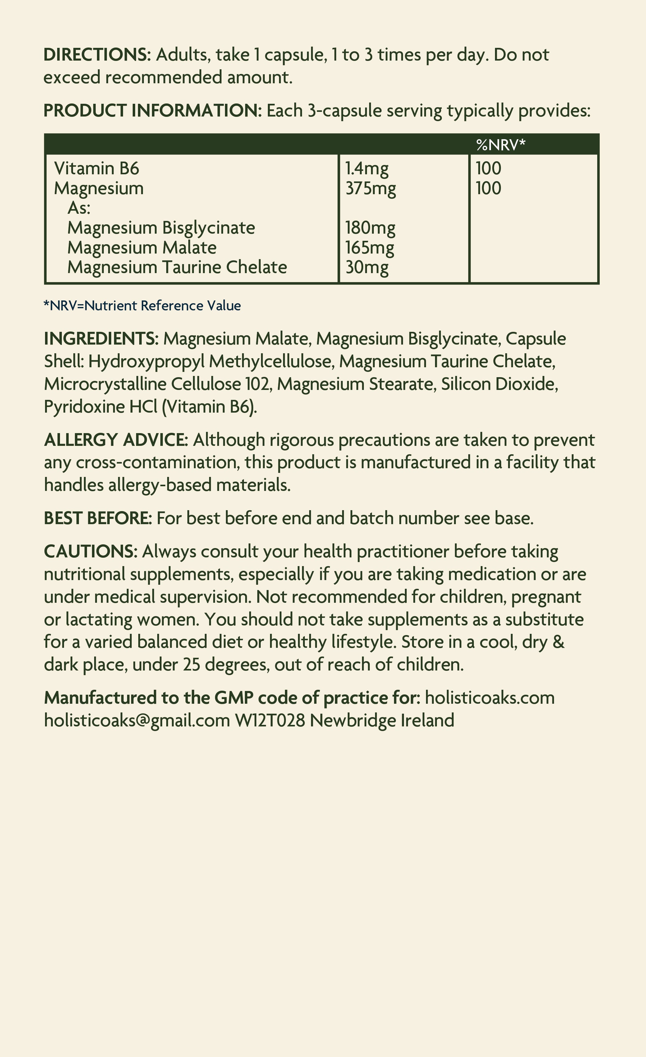 Magnesium Complex - 120 Capsules